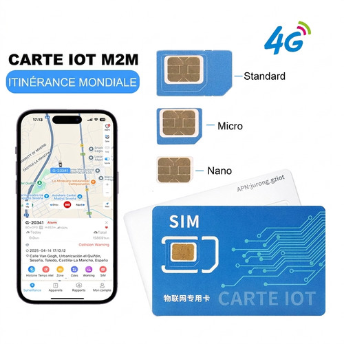 Carte sim pour traceur gps - carte,